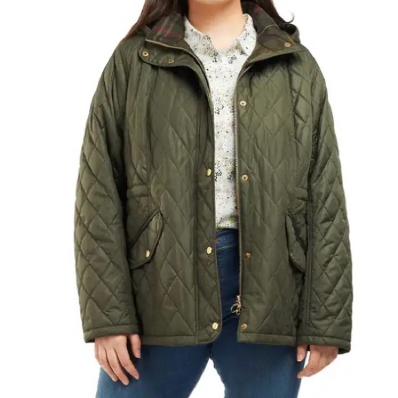 Barbour Millfire Quilted Hooded Jacket - Picture 1 of 4